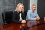 Sonia with Client Services Manager Wayne Sonia with Client Services Manager Wayne
